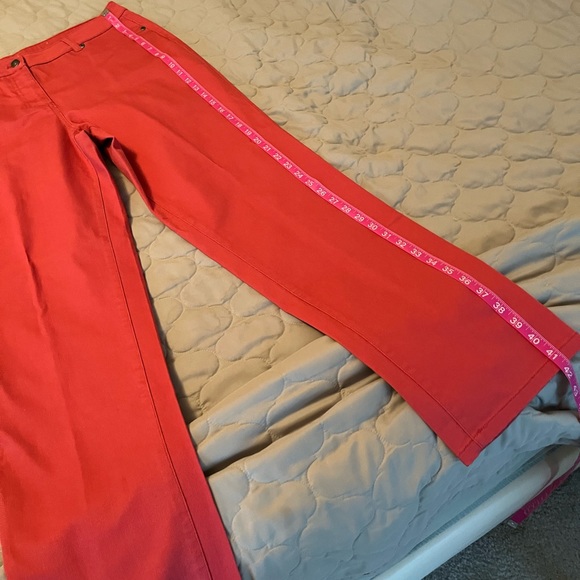 Twill pants by Appleseeds in rich mulberry color. Machine washable. - Picture 4 of 4